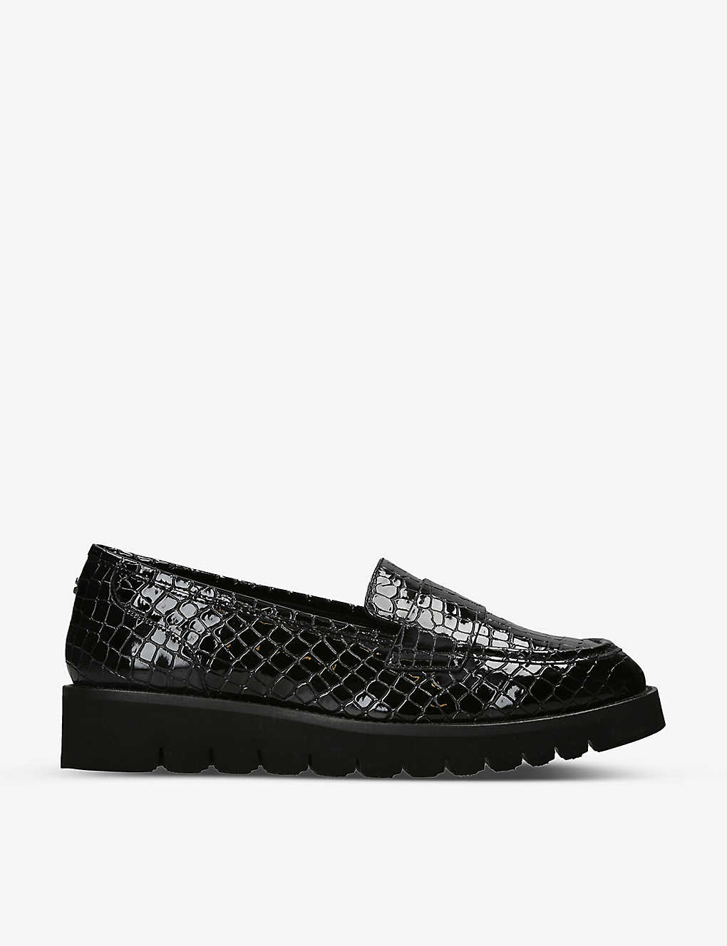 Carvela Womens Black Grange Tassel-embellished Leather Loafers