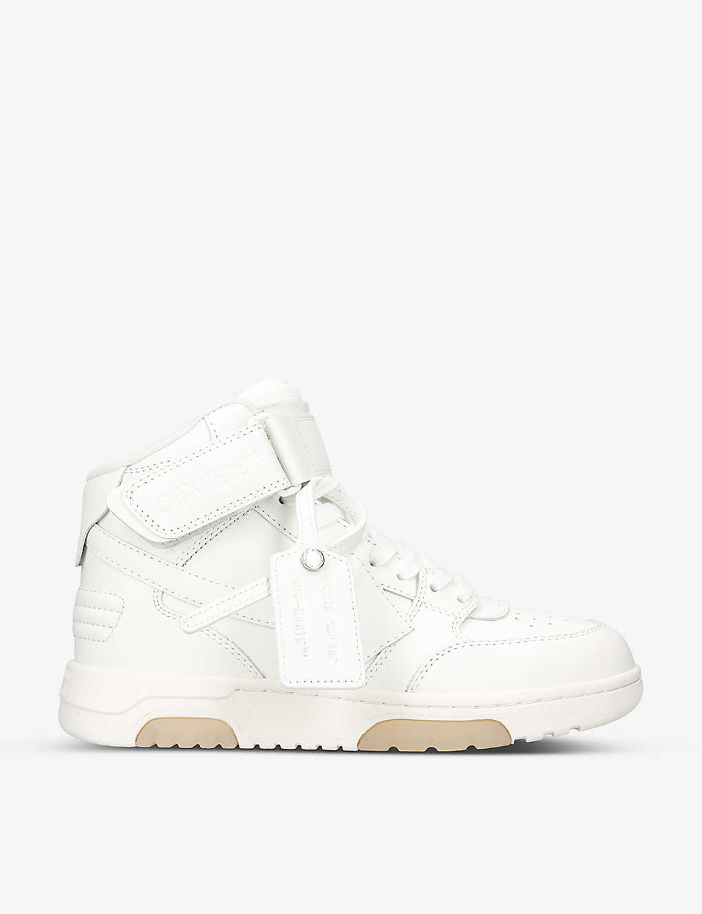 Off-white Out Of Office Mid-top Leather Trainers In White