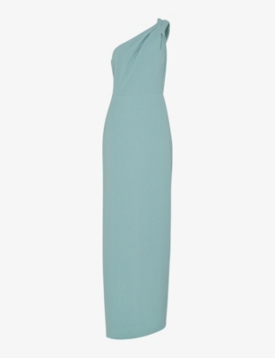WHISTLES: Bethan one-shoulder stretch-recycled-polyester maxi dress