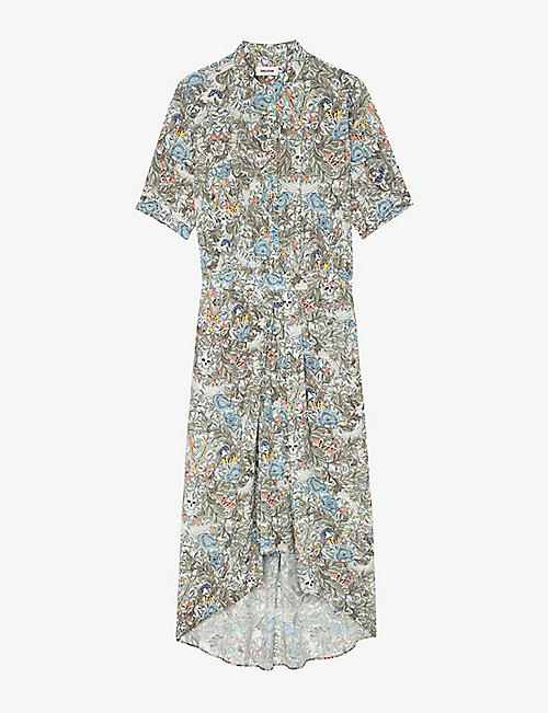 ZADIG&VOLTAIRE: Rima floral-print woven midi dress