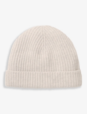 THE WHITE COMPANY - Ribbed fold-up cashmere hat | Selfridges.com