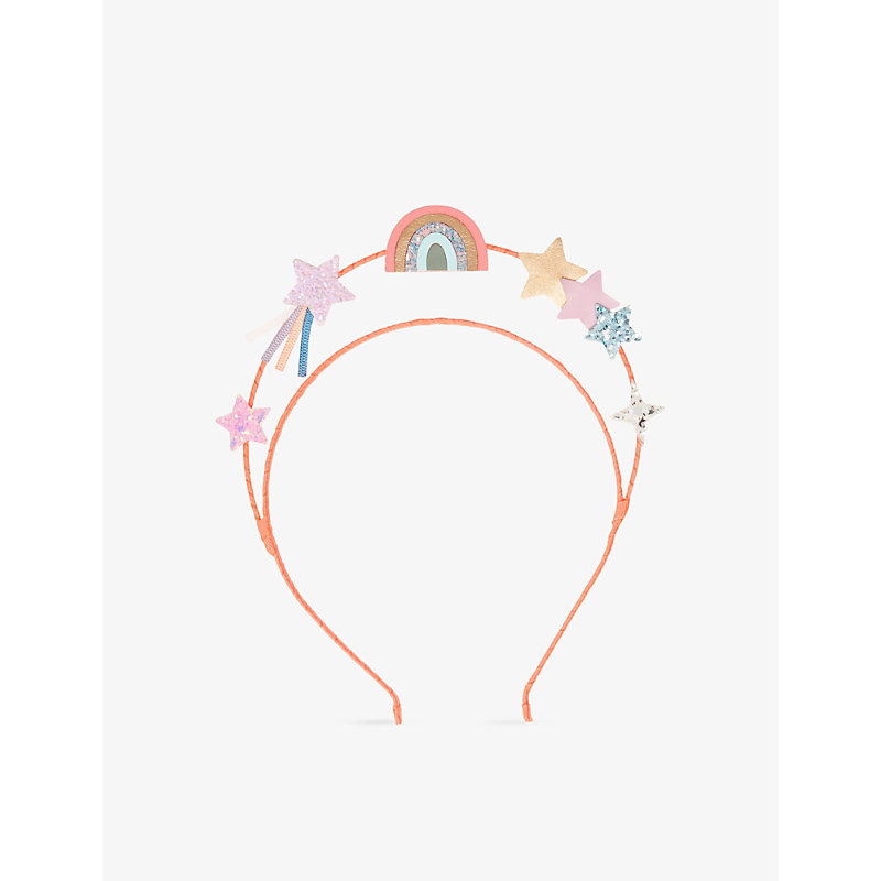 Mimi & Lula Girls Multi Kids Doodle Supernova Star-appliqué Ribbon-wrapped Headband