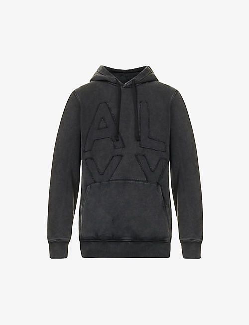 1017 ALYX 9SM: Logo-stitched relaxed-fit cotton-jersey hoody