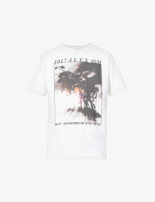Alyx Graphic-print Short-sleeved T-shirt In White