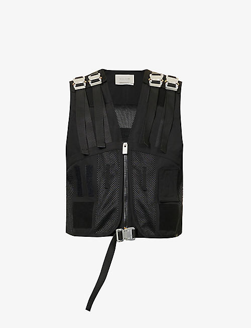1017 ALYX 9SM: Tactical buckle-embellished woven vest