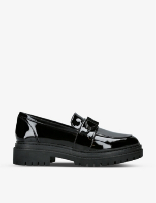 MICHAEL MICHAEL KORS: Parker lug-sole patent-leather loafers