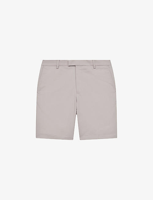 REISS: Southbury straight-leg regular-fit stretch-cotton shorts