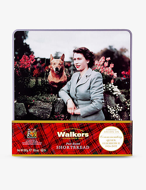 WALKERS: Queen Elizabeth II Balmoral limited-edition commemorative tin of pure butter shortbread 300g