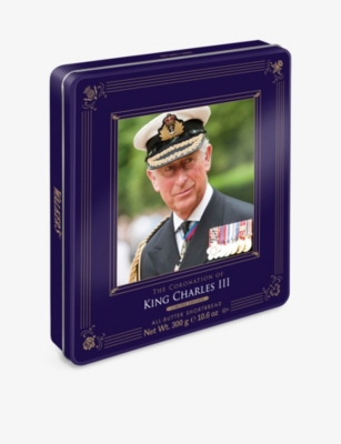 WALKERS: King Charles III Coronation shortbread biscuit tin 300g