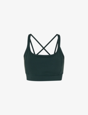 Scoop Neck Sports Bra - Khaki