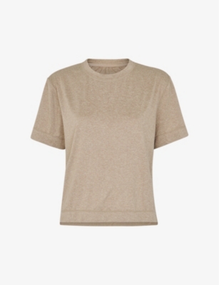 WHISTLES: Oversized round-neck stretch-recycled polyester blend T-shirt