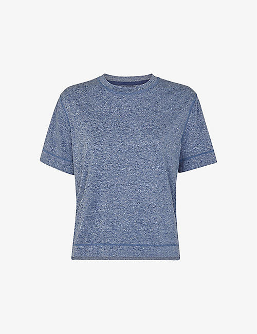 WHISTLES: Oversized round-neck stretch-recycled polyester blend T-shirt
