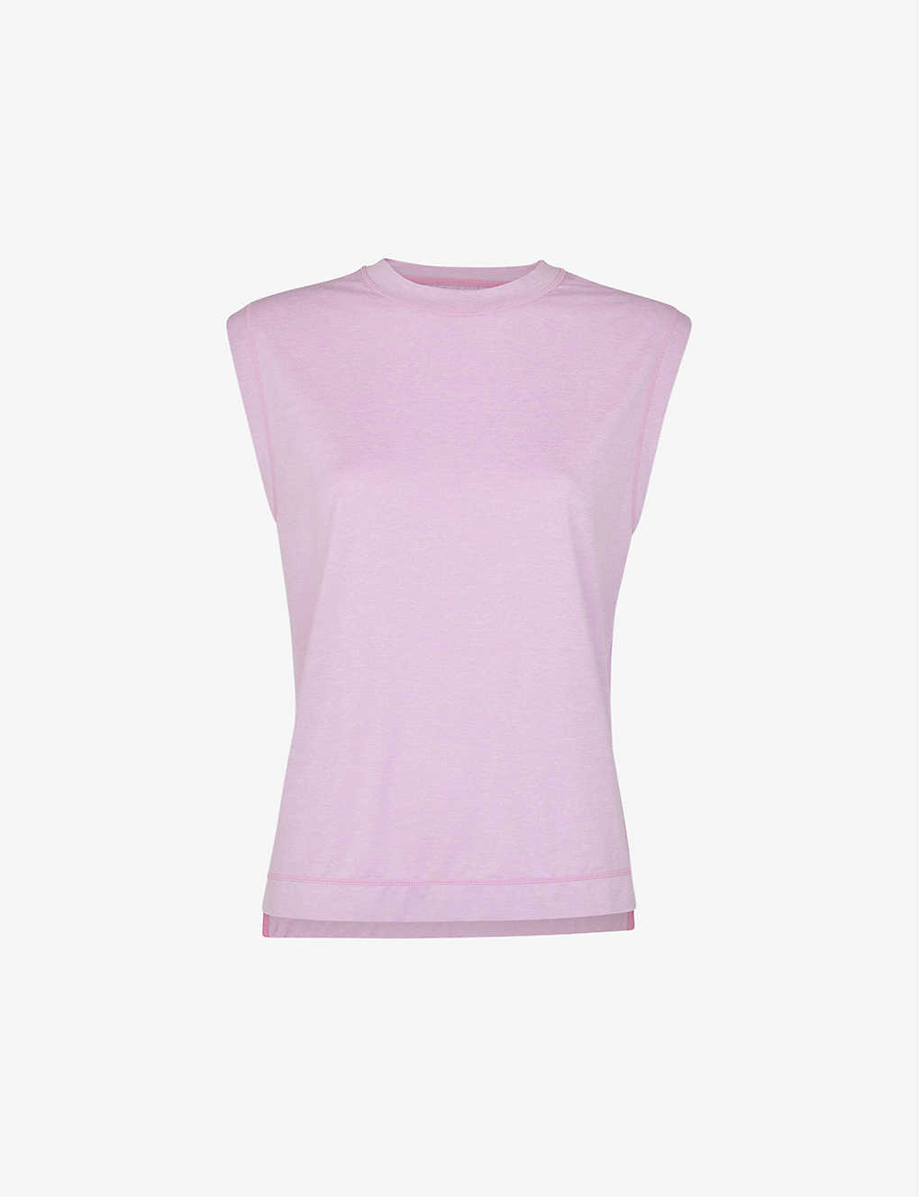 Whistles Womens Pink Boxy-fit Stretch-recycled Polyester Tank Top