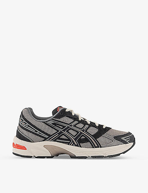 ASICS: GEL 1130 panelled mesh and suede trainers