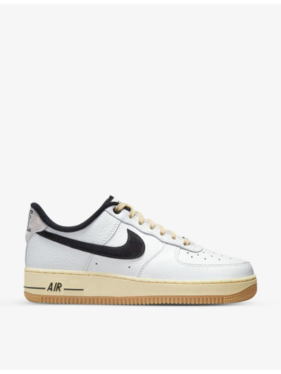 Nike Air Force 1 07 Swoosh-embroidered Leather Low-top Trainers in