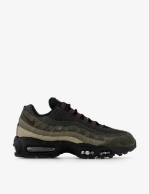 NIKE - Air Max 95 panelled leather, mesh and suede low-top