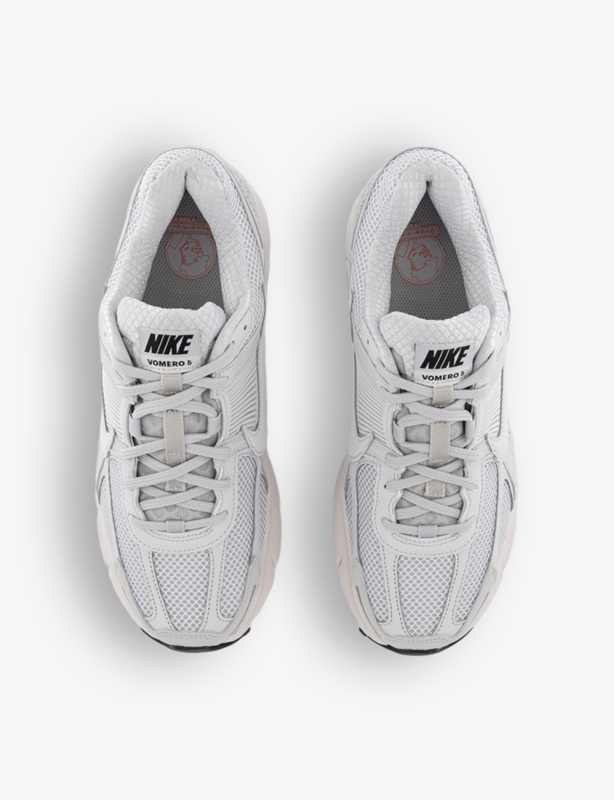 Zoom Vomero 5 logo-embossed leather and mesh low-top trainers