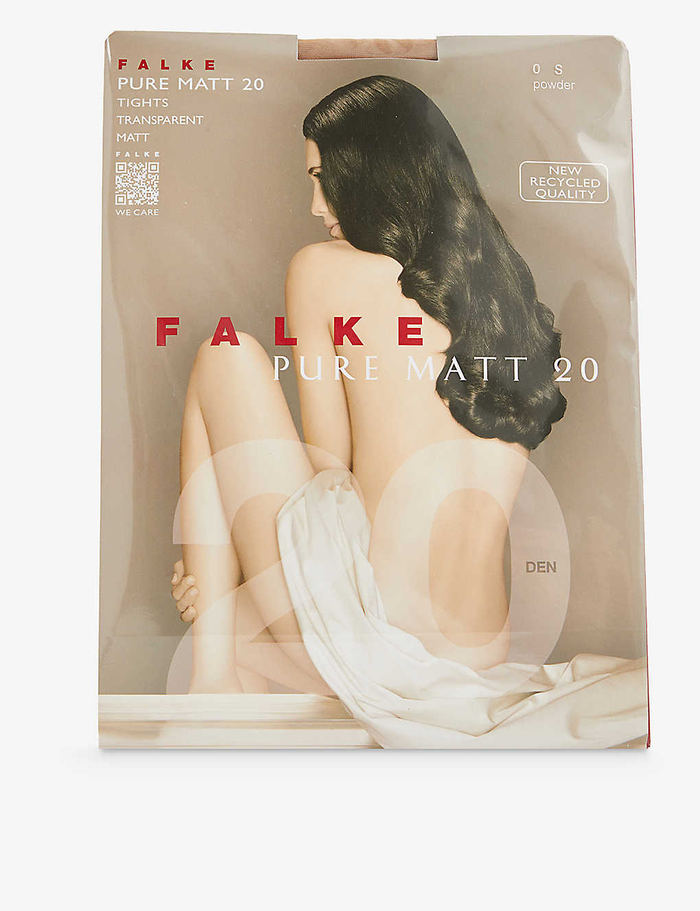 Falke Womens 4169 Powder Pure Matte 20 Den Stretch-woven Blend Tights In Nude (lingerie)