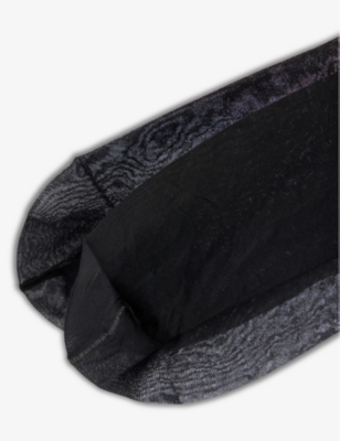 Shop Falke Women's 3009 Black Pure Matt 20 Stretch-woven Blend Ankle Socks