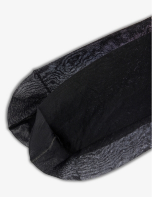 Falke Pure Matt 20 Stretch-woven Blend Ankle Socks In 3009 Black