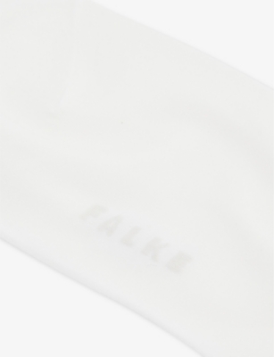 Falke Cotton Touch Rolled-cuff Stretch-cotton-blend Socks In 2000 White