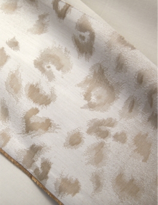 Shop Yves Delorme Beige Tioman Organic-cotton Flat Sheet