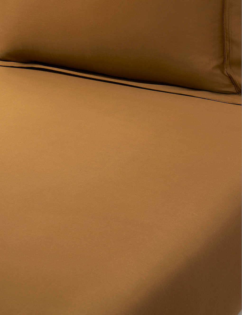 Yves Delorme Bronze Triomphe Organic Cotton-sateen Fitted Sheet