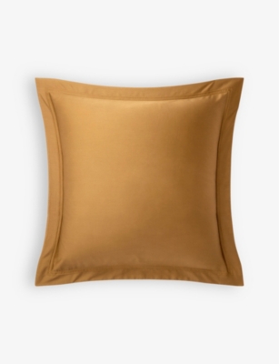 Yves Delorme Bronze Triomphe Organic-cotton Boudoir Pillowcase 30cm X 40cm