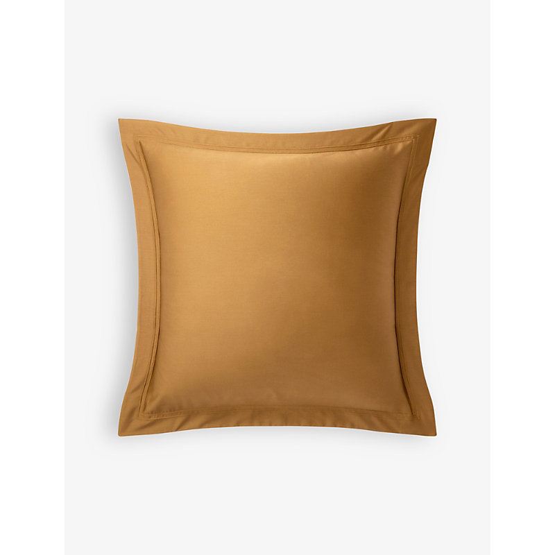 Yves Delorme Bronze Triomphe Organic-cotton Boudoir Pillowcase 30cm X 40cm