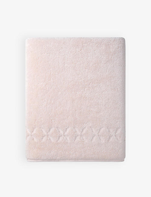 YVES DELORME: Nature jacquard-pattern organic-cotton towel