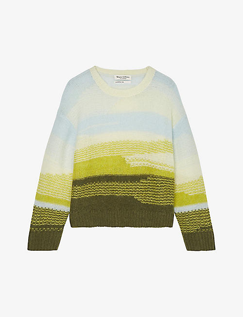 MARC OPOLO: Landscape oversized woven jumper
