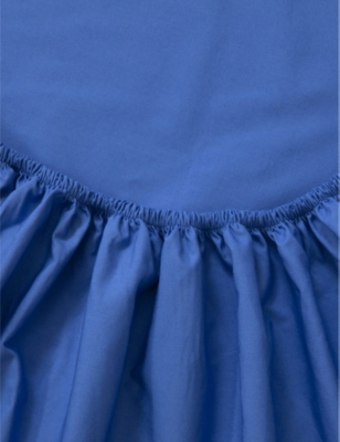 Shop Ralph Lauren Home Iris Blue Player Cotton Fitted Sheet