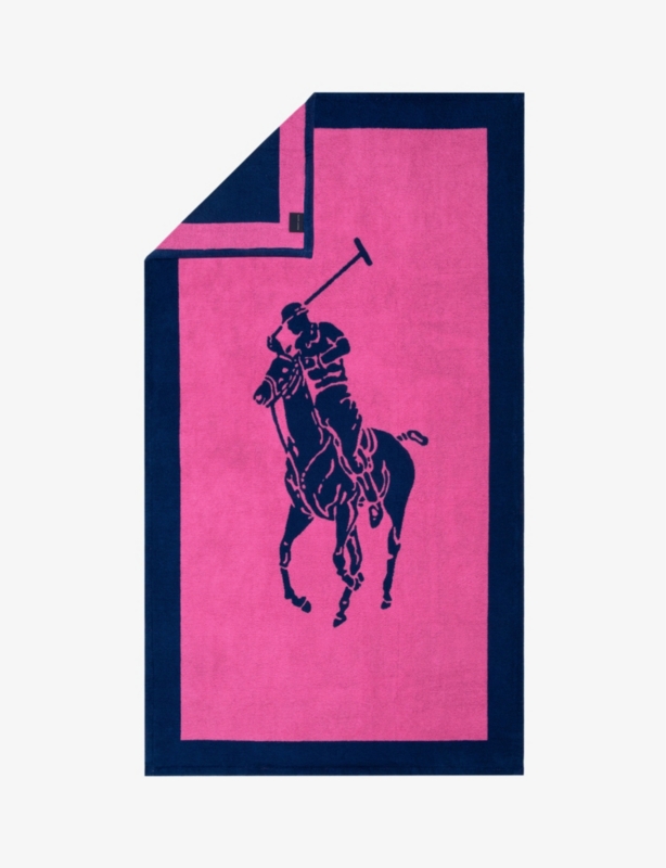 Polo Player-jacquard cotton beach towel 170cm x 100cm