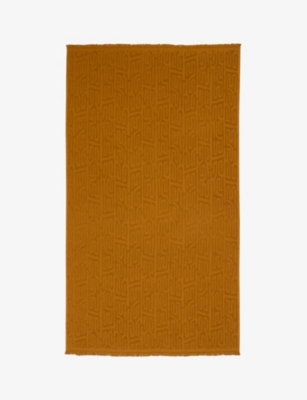 OLIVER DESFORGES: Kerylos pattern-embellished cotton beach towel