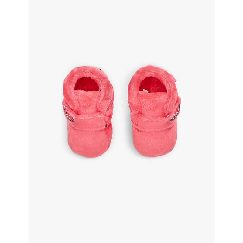 Shop Ugg Girls Pink Kids Bixbee Watermelon Fleece Shoes 0-12 Months