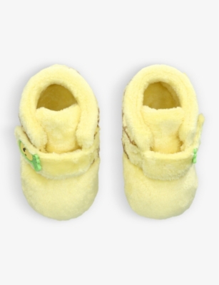 Shop Ugg Boys Yellow Kids Bixbee Pineapple-patch Faux-fur Shoes Age 0-3 Years