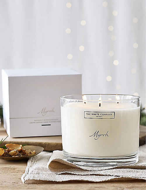 THE WHITE COMPANY: Myrrh large scented candle 770g