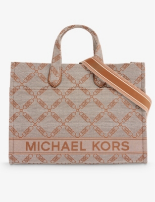 MICHAEL MICHAEL KORS Gigi cotton blend large tote bag