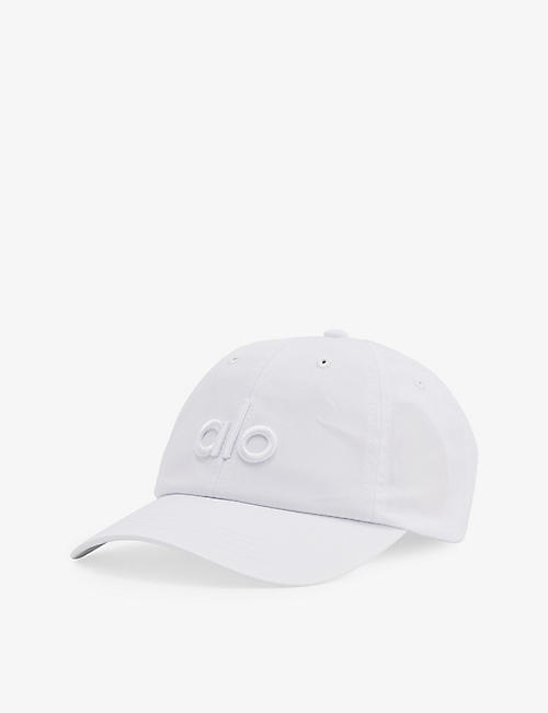 ALO YOGA: Off-duty logo-embroidered cotton baseball cap