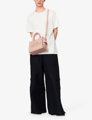 Marc Jacobs Womens Rose The Leather Small Tote Bag In Rose