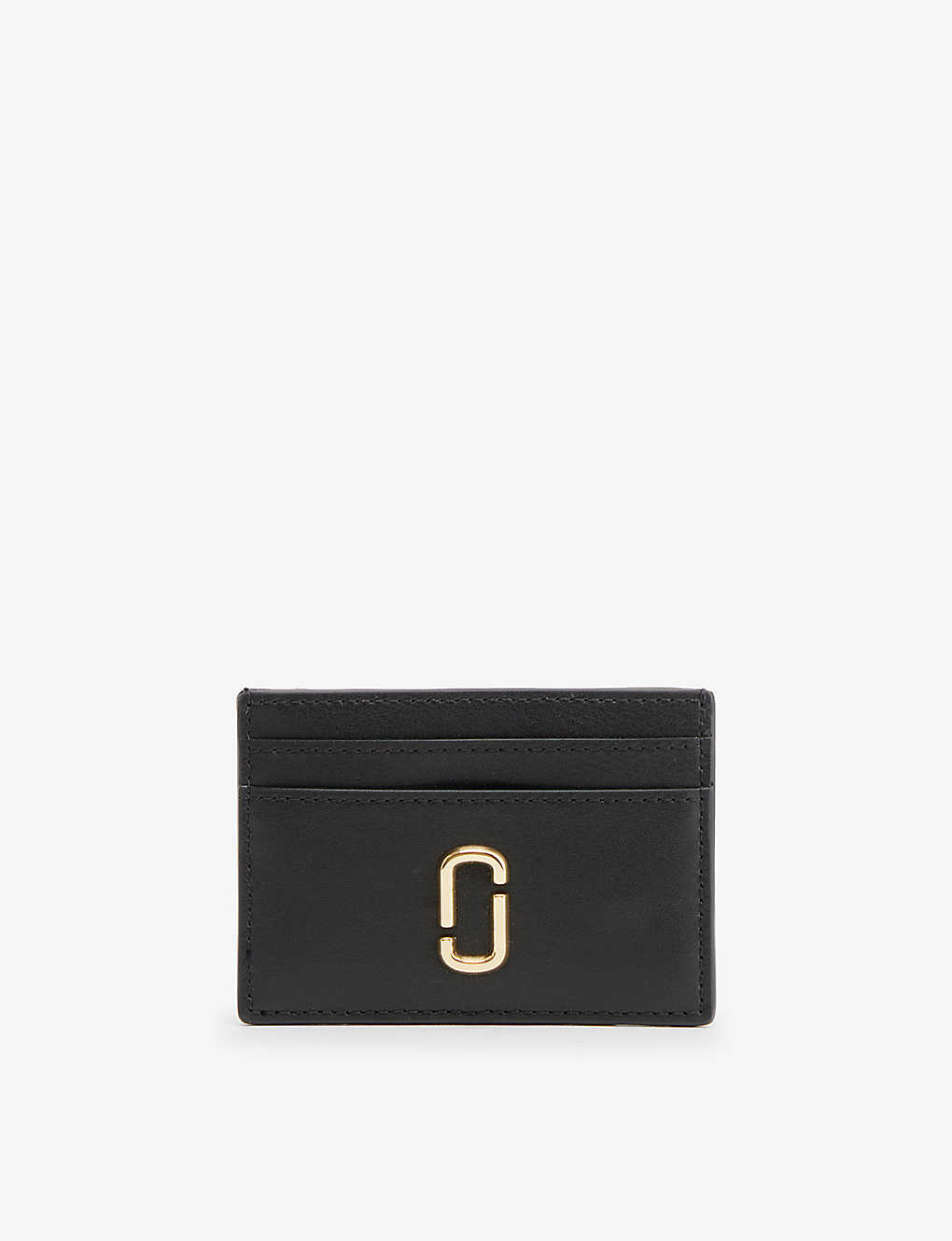 Marc Jacobs Womens Black Branded Leather Cardholder