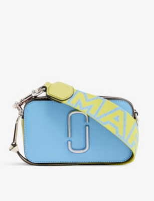 Jual Marc Jacobs Marc Jacobs The Snapshot Camera Bag Logo Strap Spring Blue  Multi Original 2023