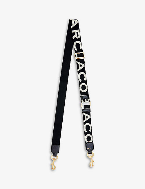 MARC JACOBS: Logo-print woven bag strap