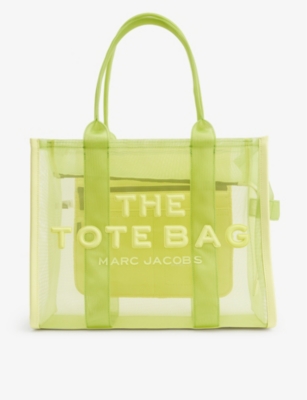 Marc Jacobs Traveler Mesh Tote In Bright Green