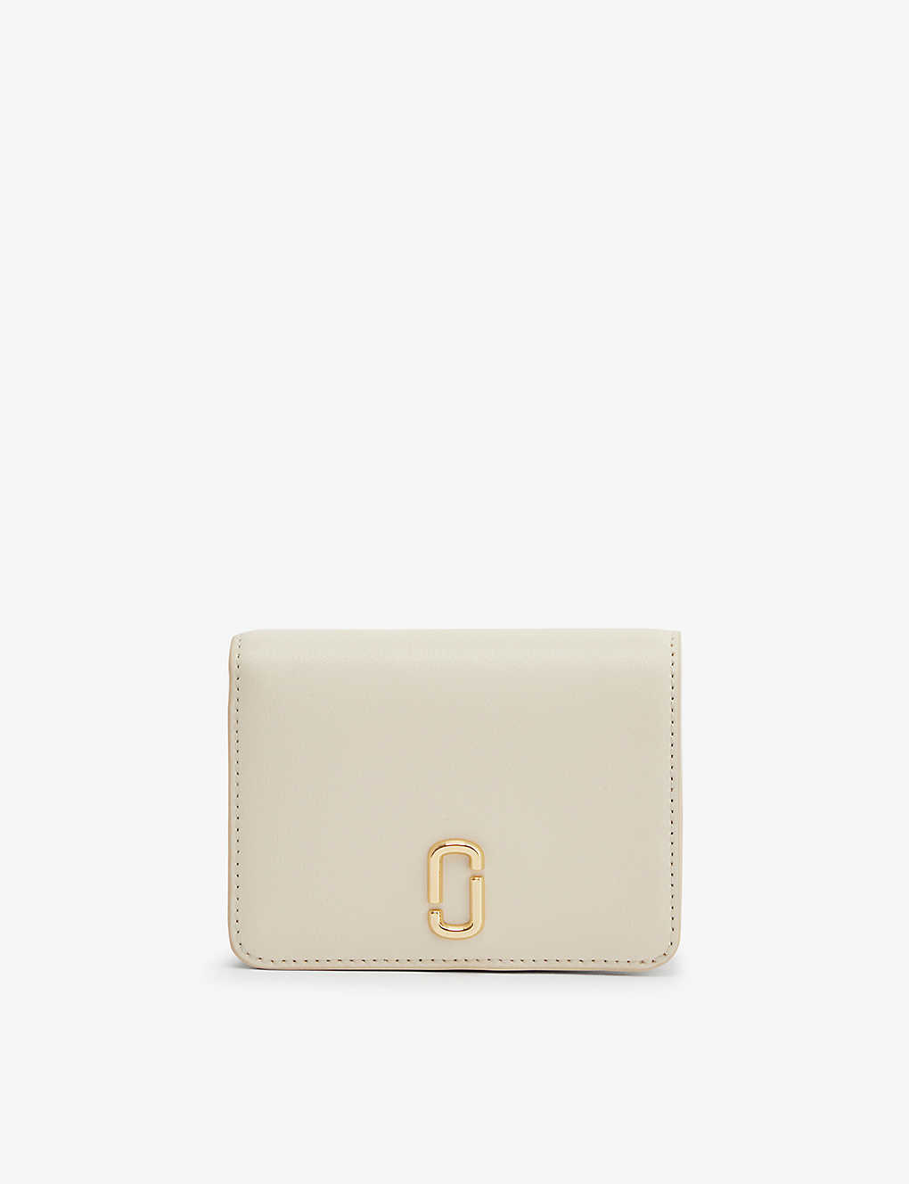 Marc Jacobs Womens Cloud White J Marc Mini Leather Wallet