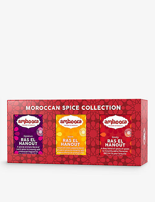 HERBS & SPICES: Amboora assorted ras el hanout spice blends pack of three