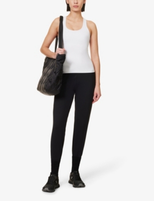 SPLITS59: Airweight tapered-leg mid-rise stretch-woven jogging bottoms