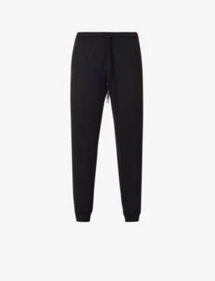 Splits59 Womens Black Airweight Tapered-leg Mid-rise Stretch-woven Jogging Bottoms