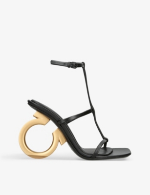 SALVATORE FERRAGAMO Elina 105 leather heeled sandals
