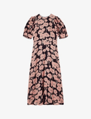 ted baker floral dress midi Ted Baker Rosa Kensington Floral Midi Dress